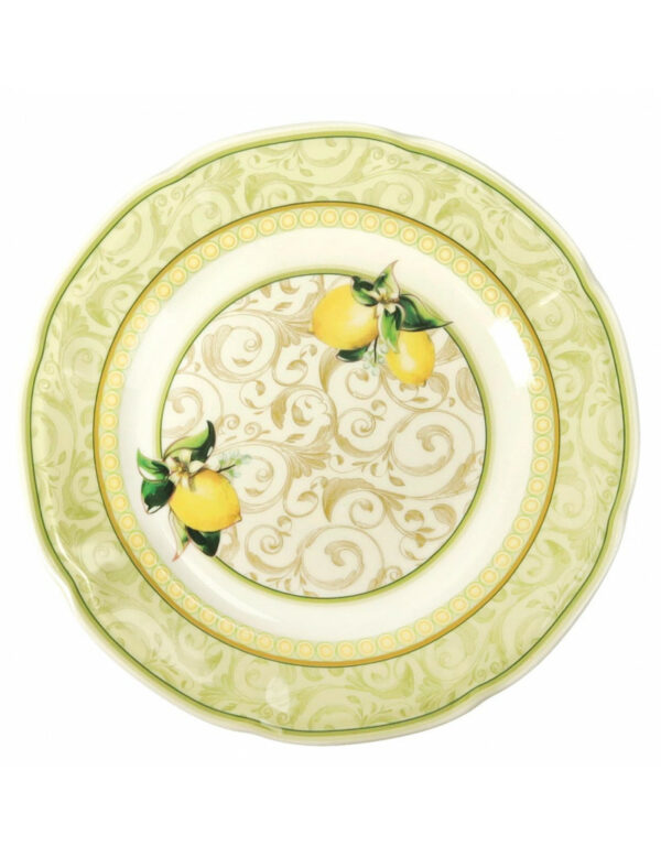 Brandani - Servizio Piatti Porcellana New Bone China 18 Pezzi Paradise